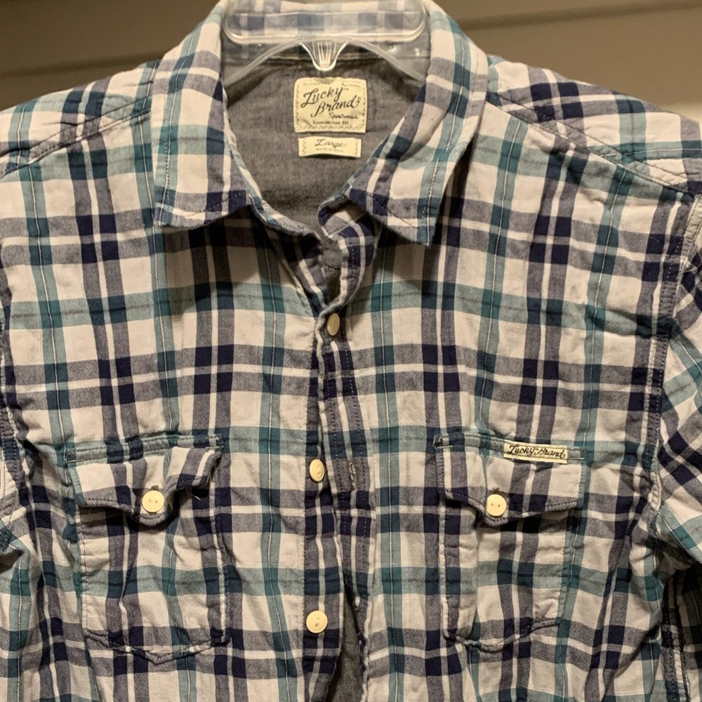 Lucky button down long sleeved shirt